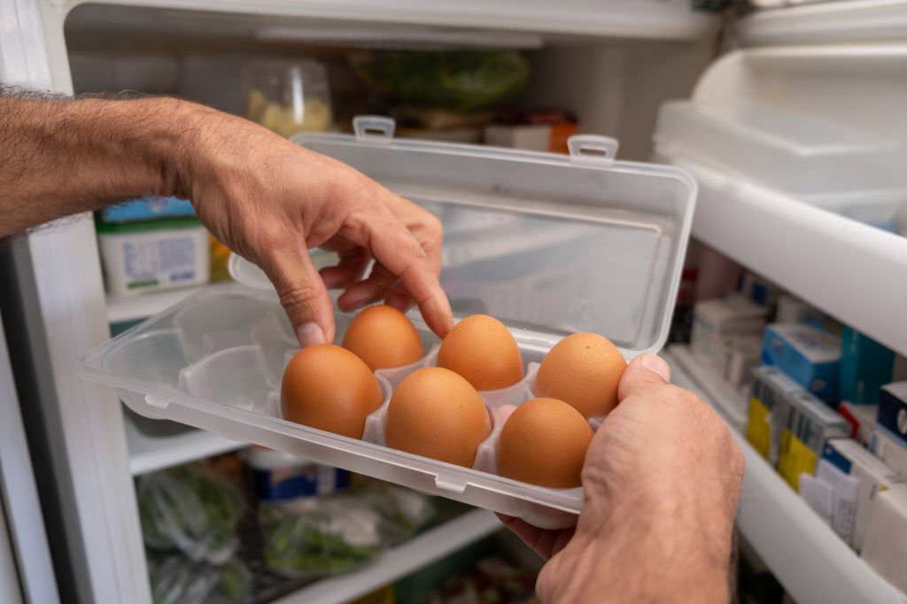 استخدم منظم البيض لتنظيم البيض فى ثلاجة منزلك إذا لم يكن له مكان مستقل لوضعه